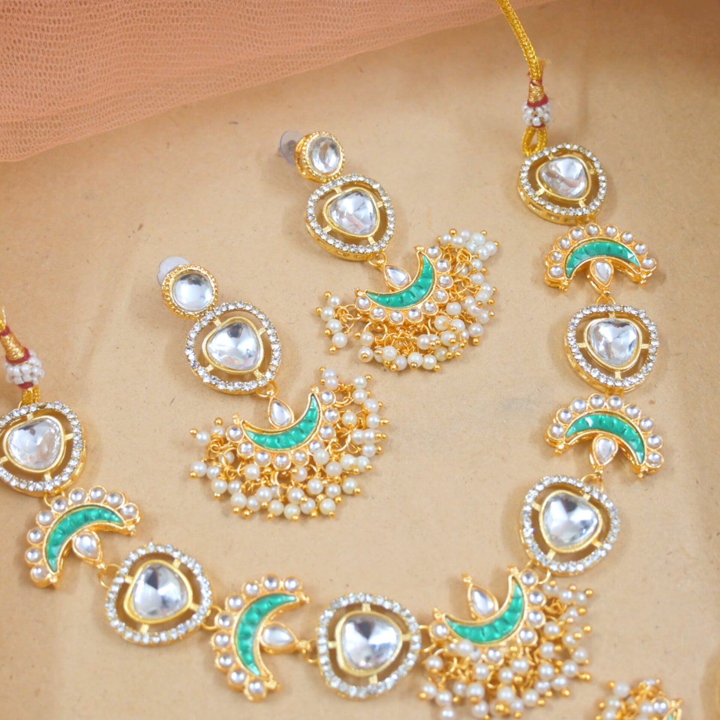 Mehal Sleek Polki Style Set