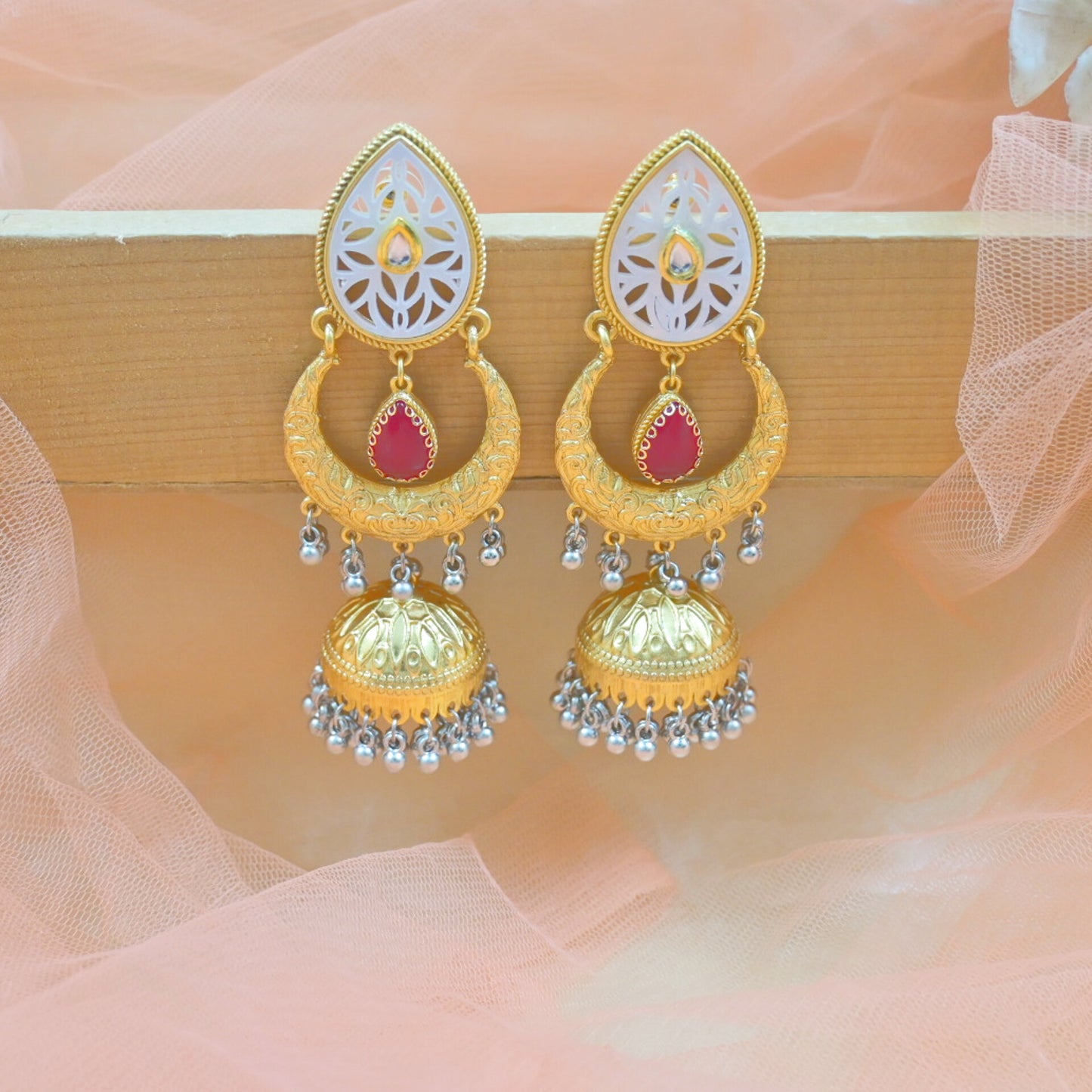 Mishka Brass Jhumkas
