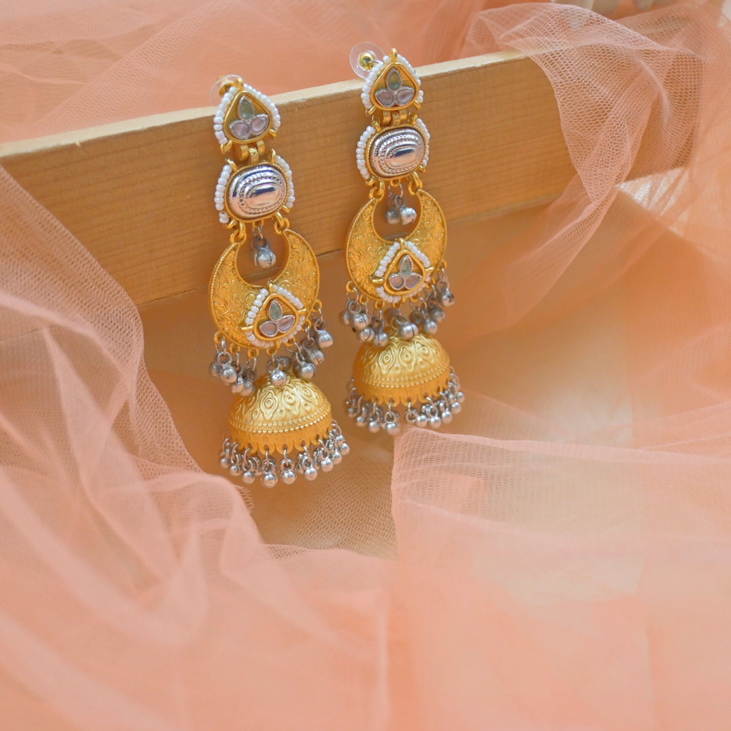Raina Brass Lightweight Jhumkas