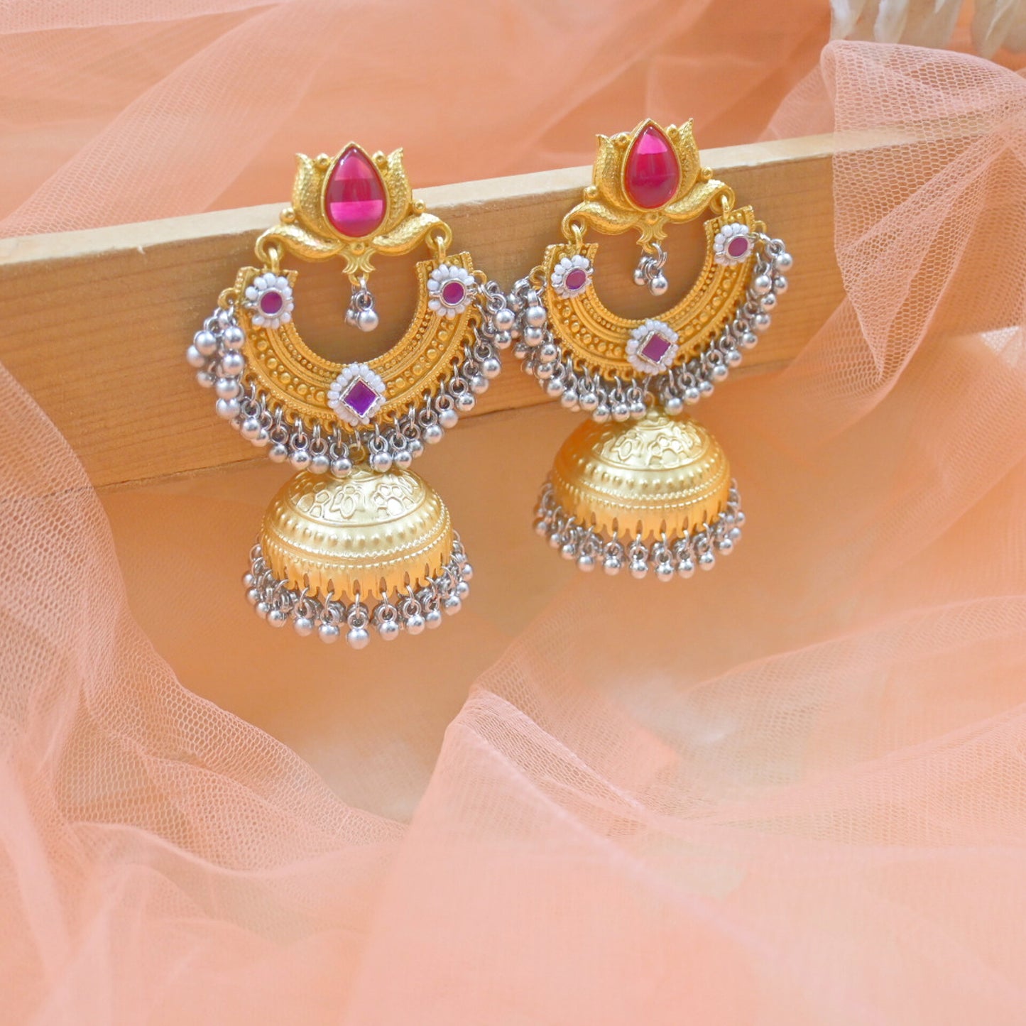 Nia Brass Jhumkas