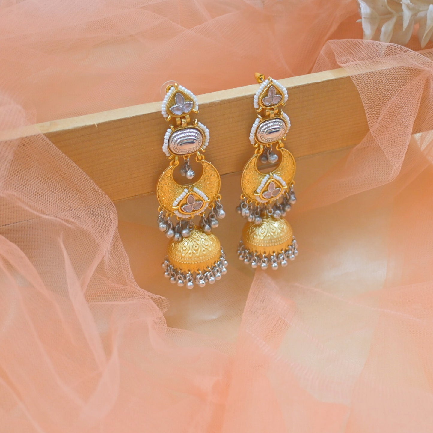 Raina Brass Lightweight Jhumkas