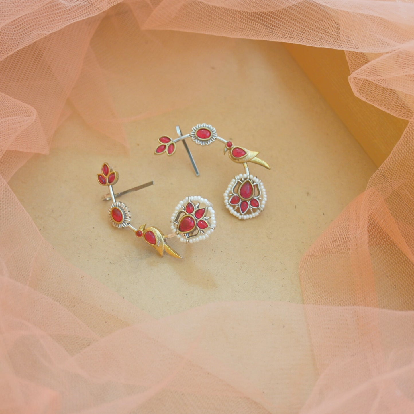 Dual Tone Bird Earcuffs