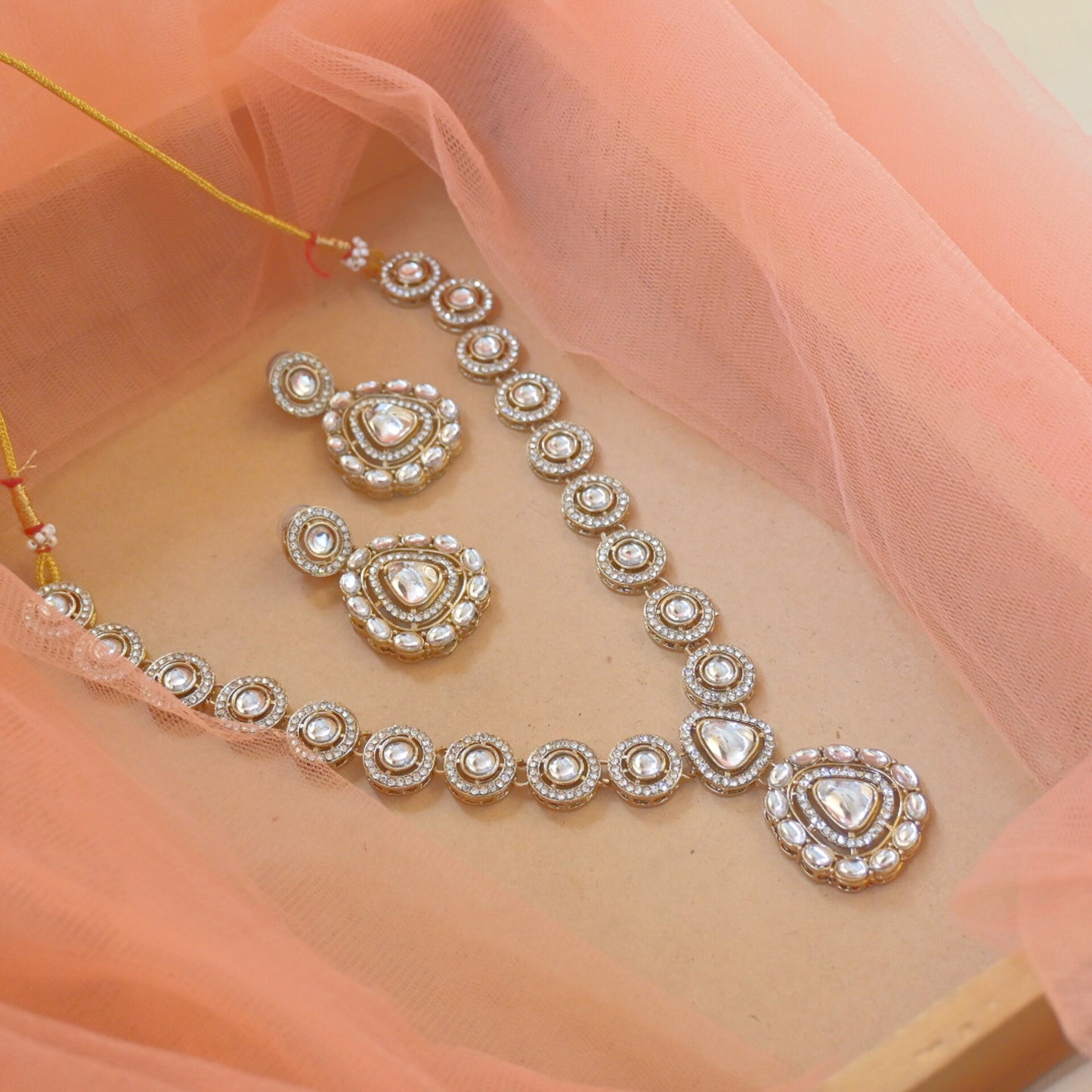 Samaira Polki Style Necklace Set