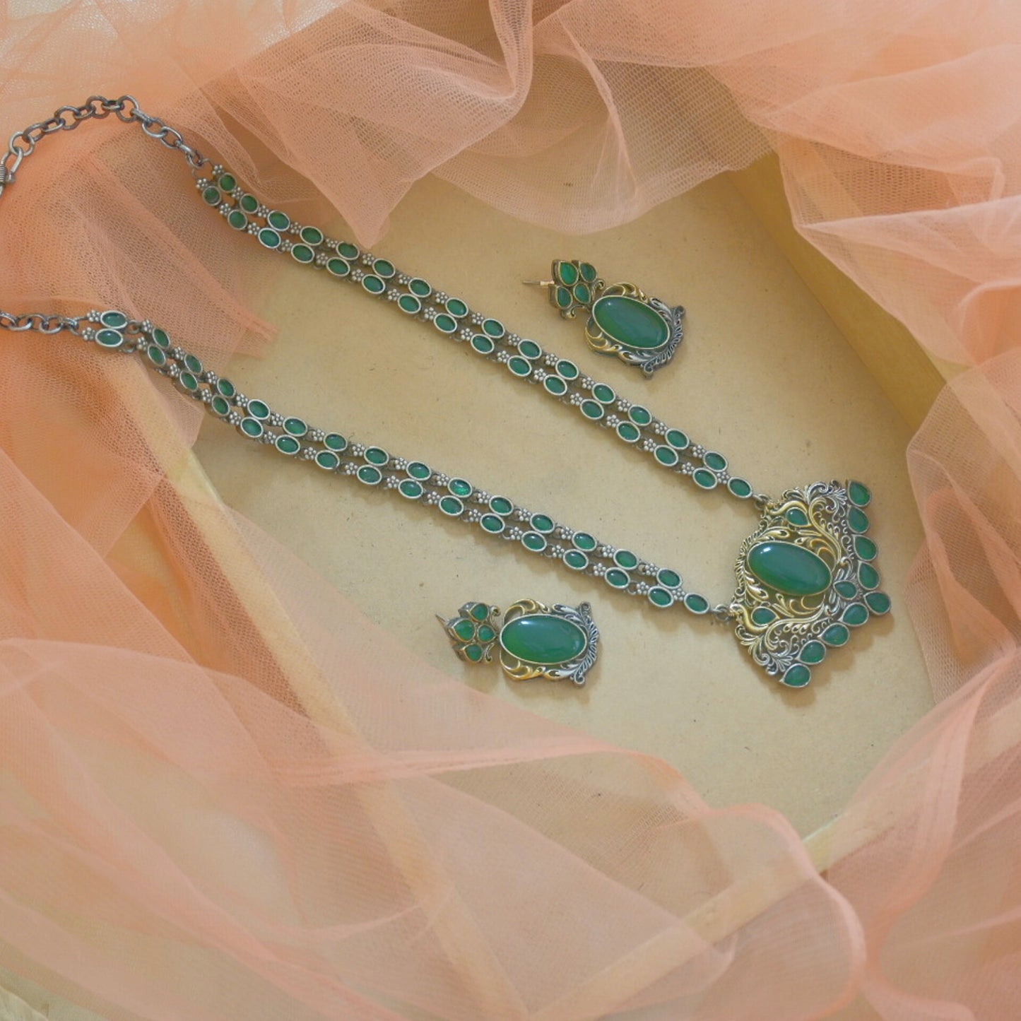 Monika GS Mala Set - Green