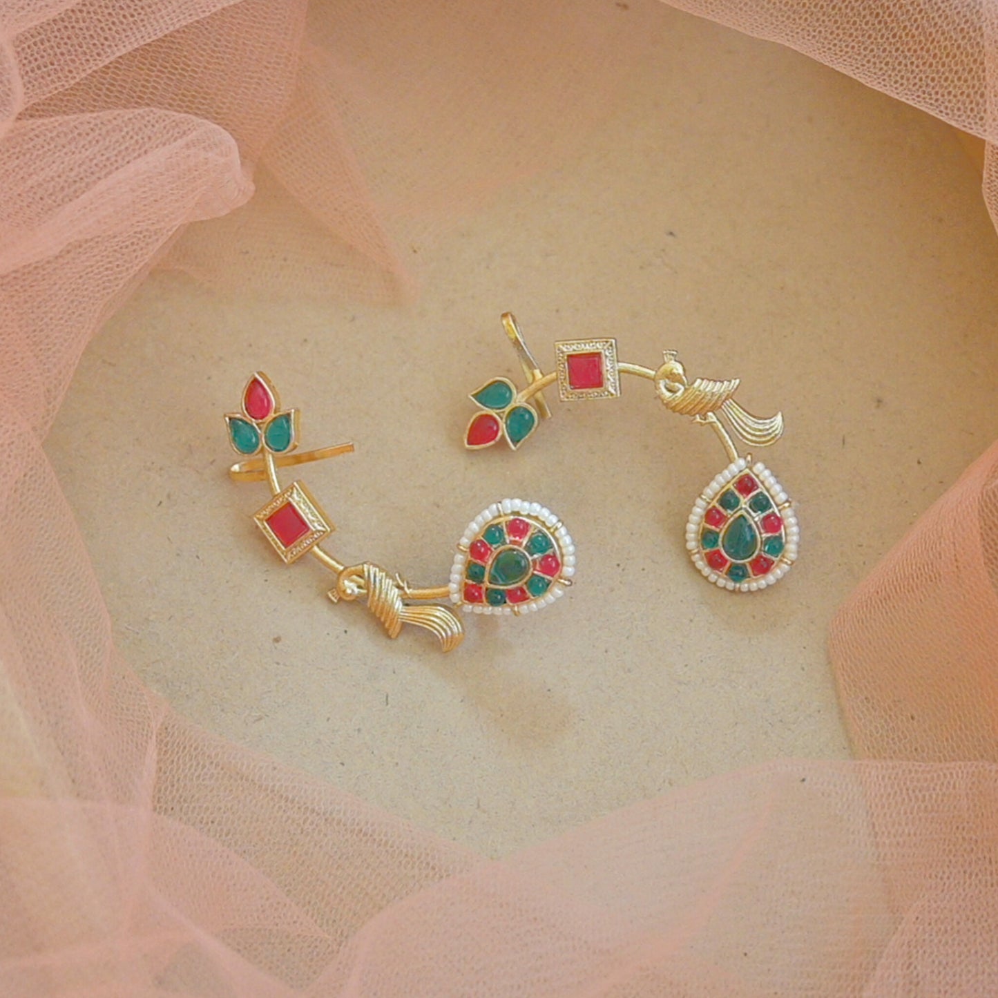Gold Plated Bird Earcuffs
