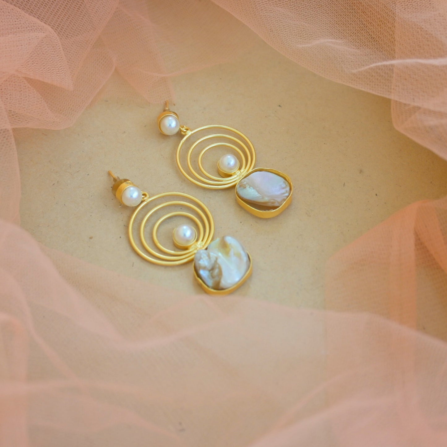 Mother of Pearl Danglers