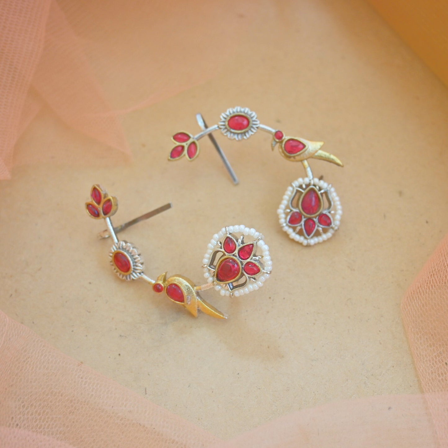 Dual Tone Bird Earcuffs