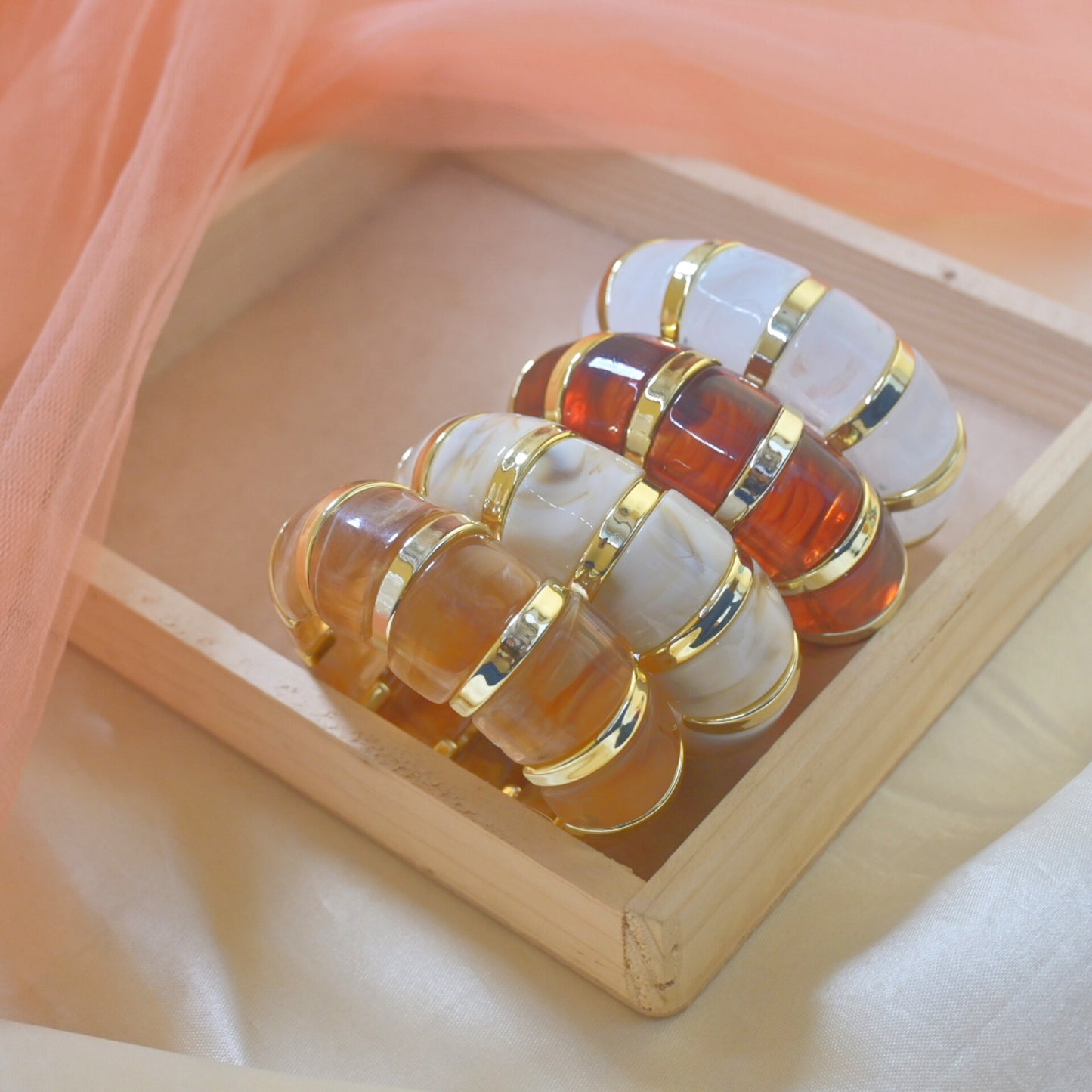 Adjustable Resin Stylish Bangle Kada for Her