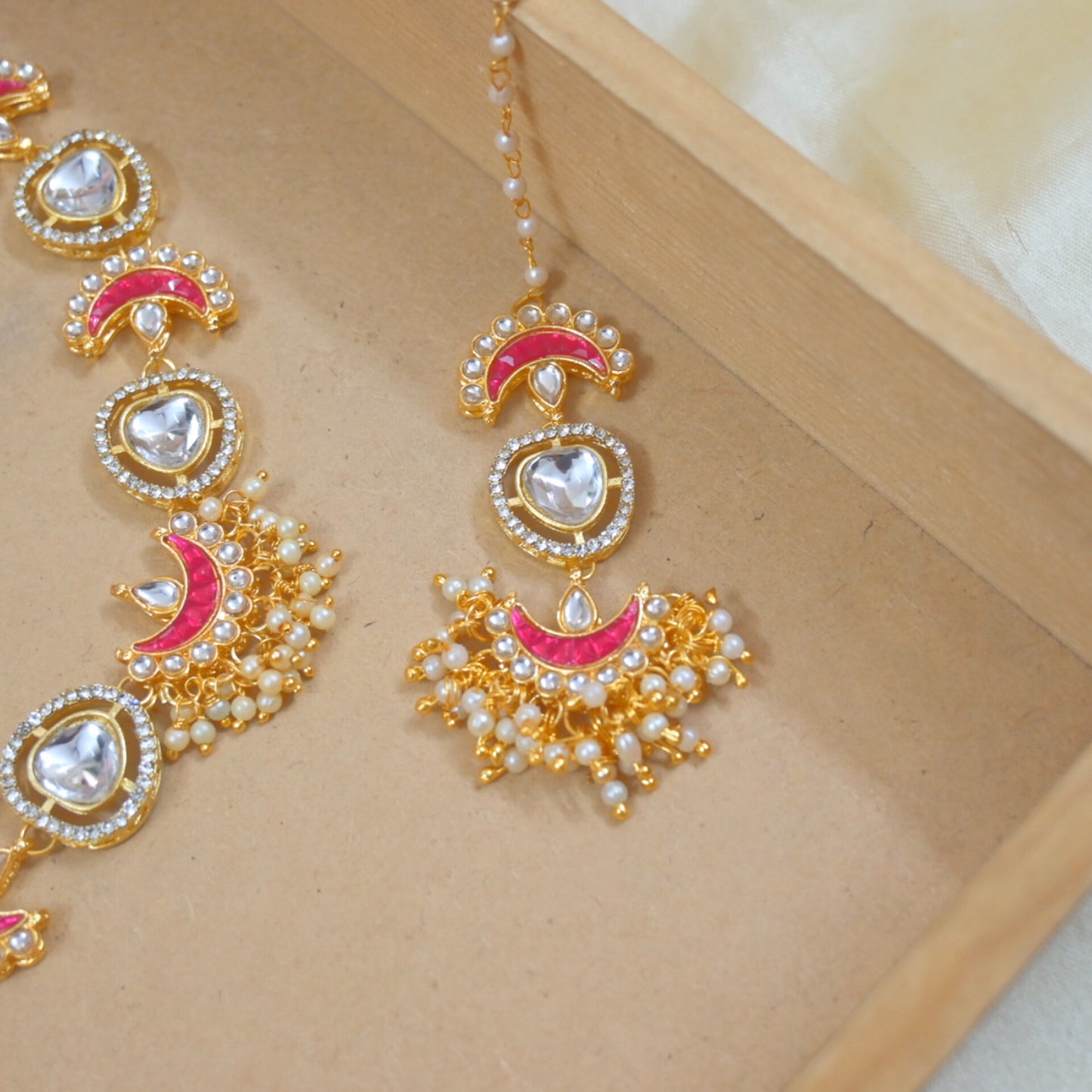 Mehal Sleek Polki Style Set