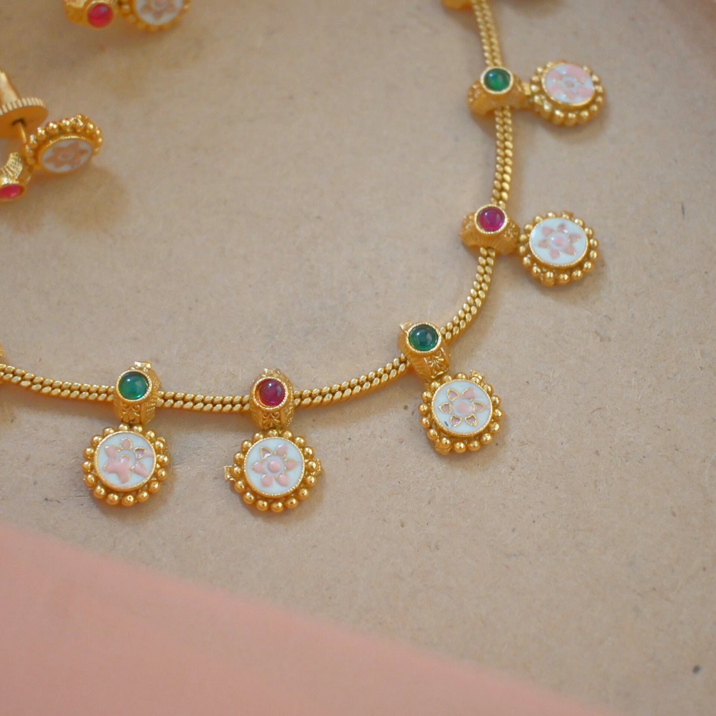 Kalyani Sleek Copper Neckpiece
