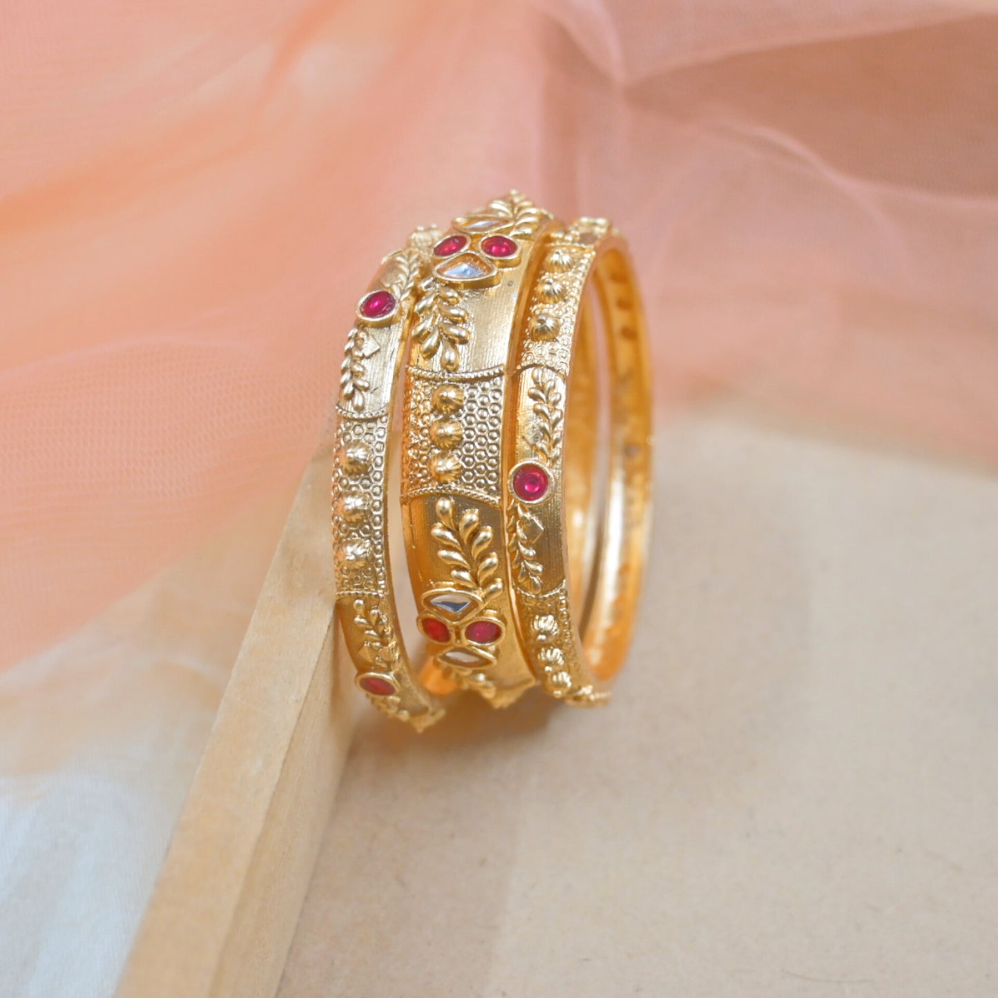 Rajwadi Bangle Set ( Set of 6 )