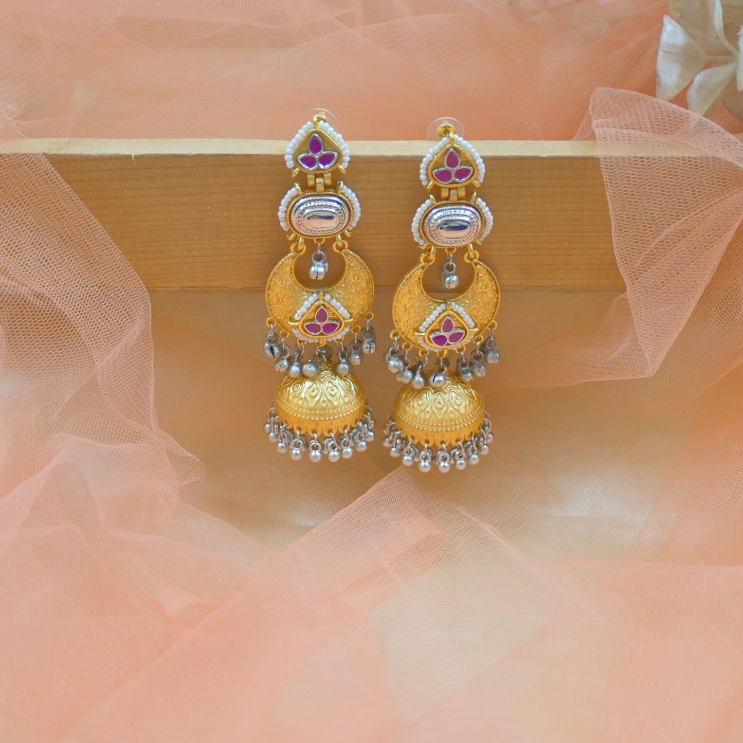 Raina Brass Lightweight Jhumkas
