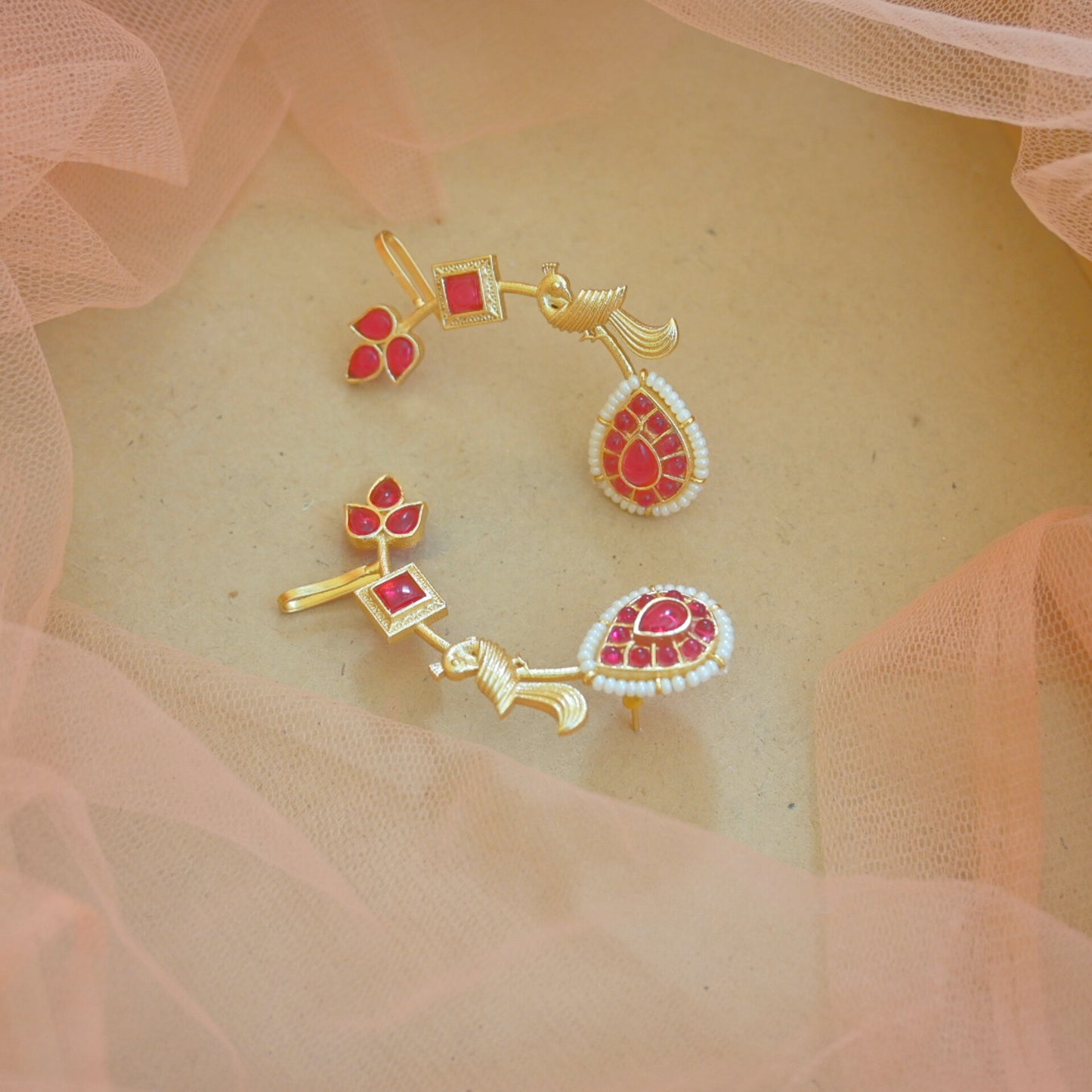 Gold Plated Bird Earcuffs