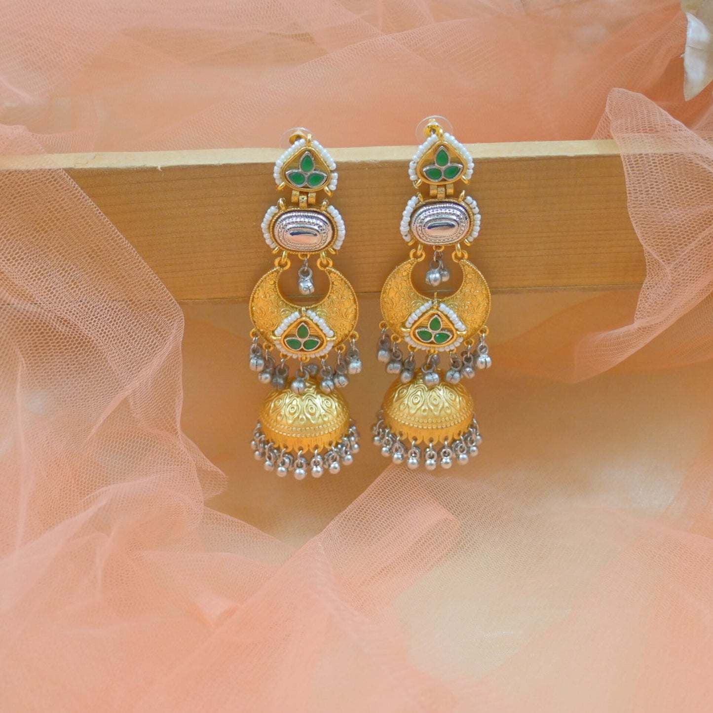 Raina Brass Lightweight Jhumkas