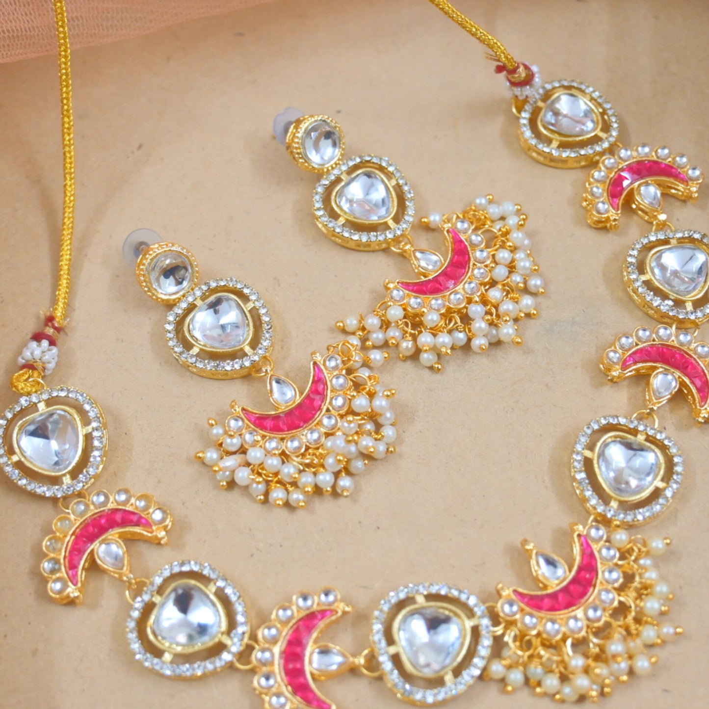 Mehal Sleek Polki Style Set