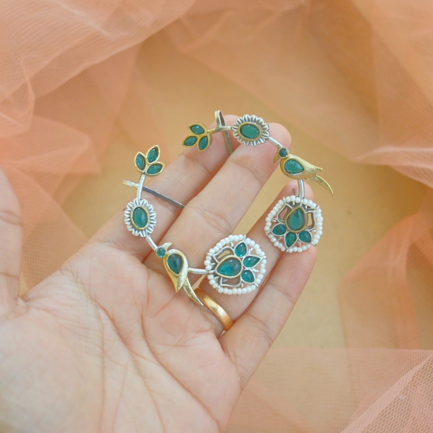 Dual Tone Bird Earcuffs