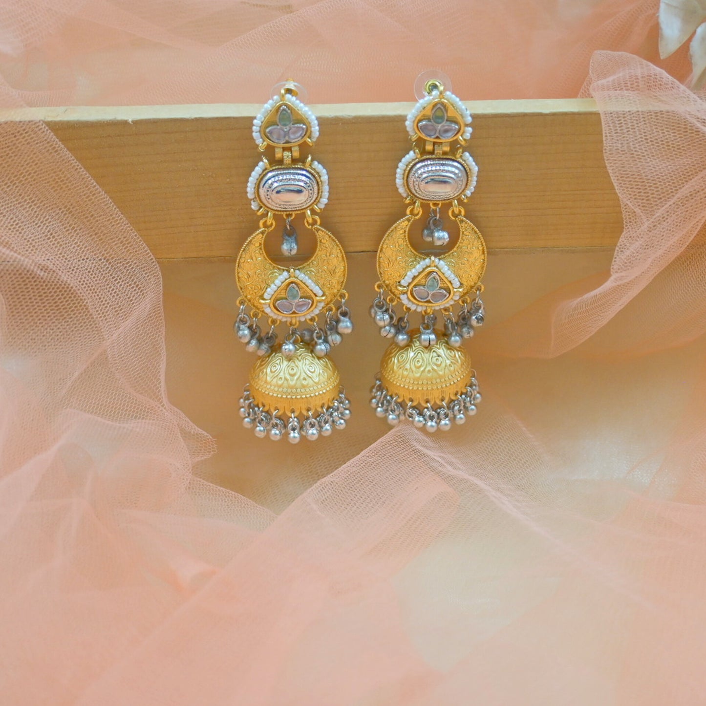 Raina Brass Lightweight Jhumkas