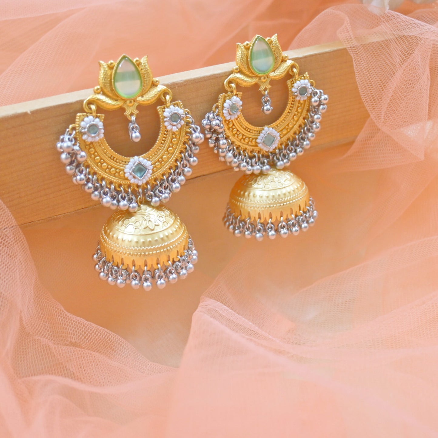Nia Brass Jhumkas