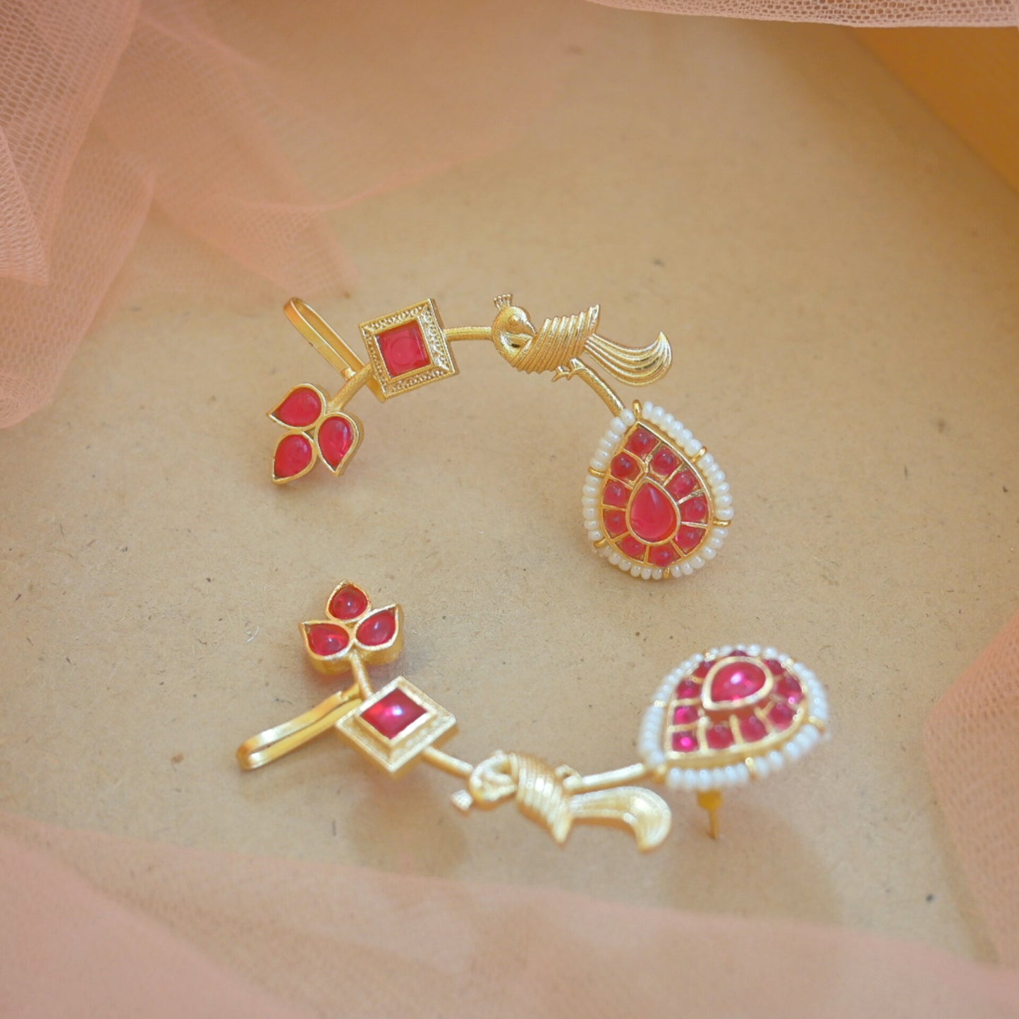 Gold Plated Bird Earcuffs