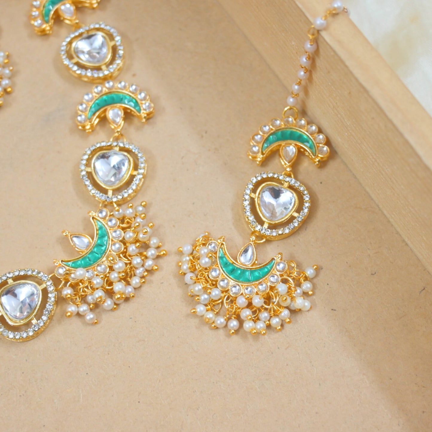 Mehal Sleek Polki Style Set