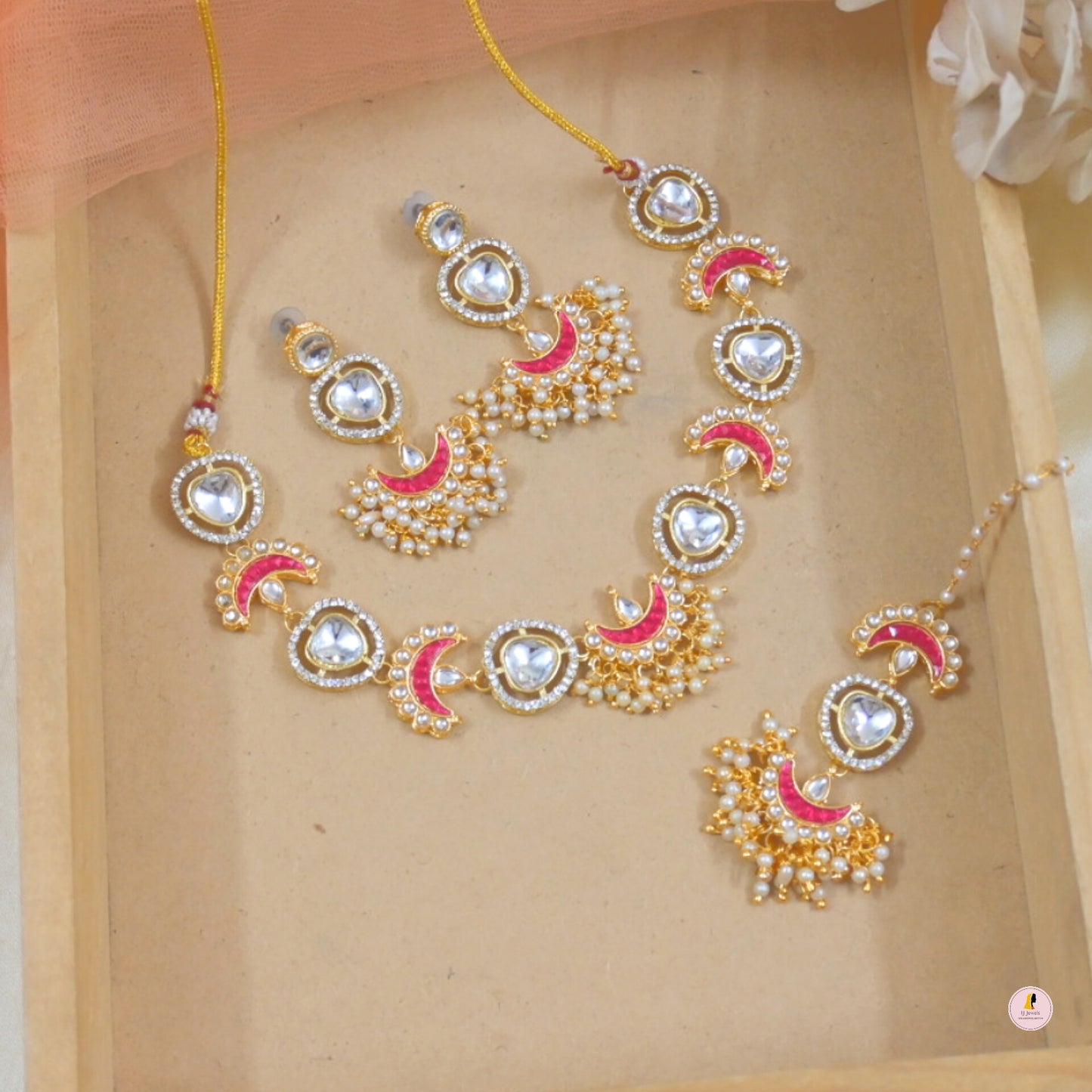 Mehal Sleek Polki Style Set