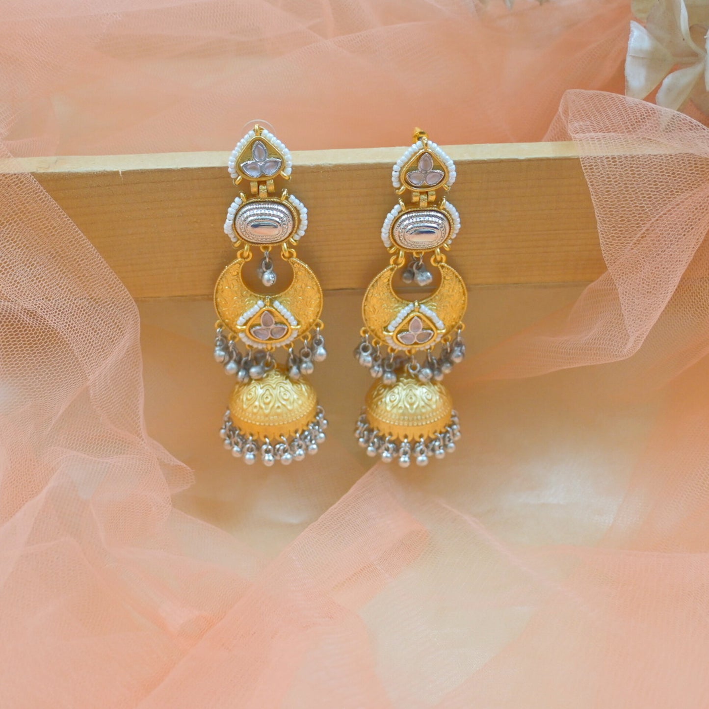 Raina Brass Lightweight Jhumkas