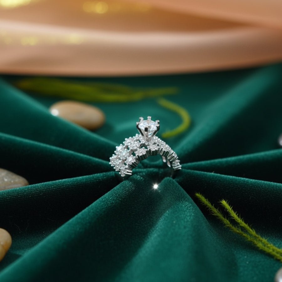 Adjustable Solitaire AD Ring