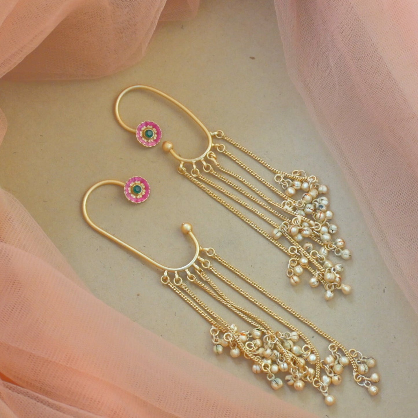 Amala Kashmiri Brass Earrings