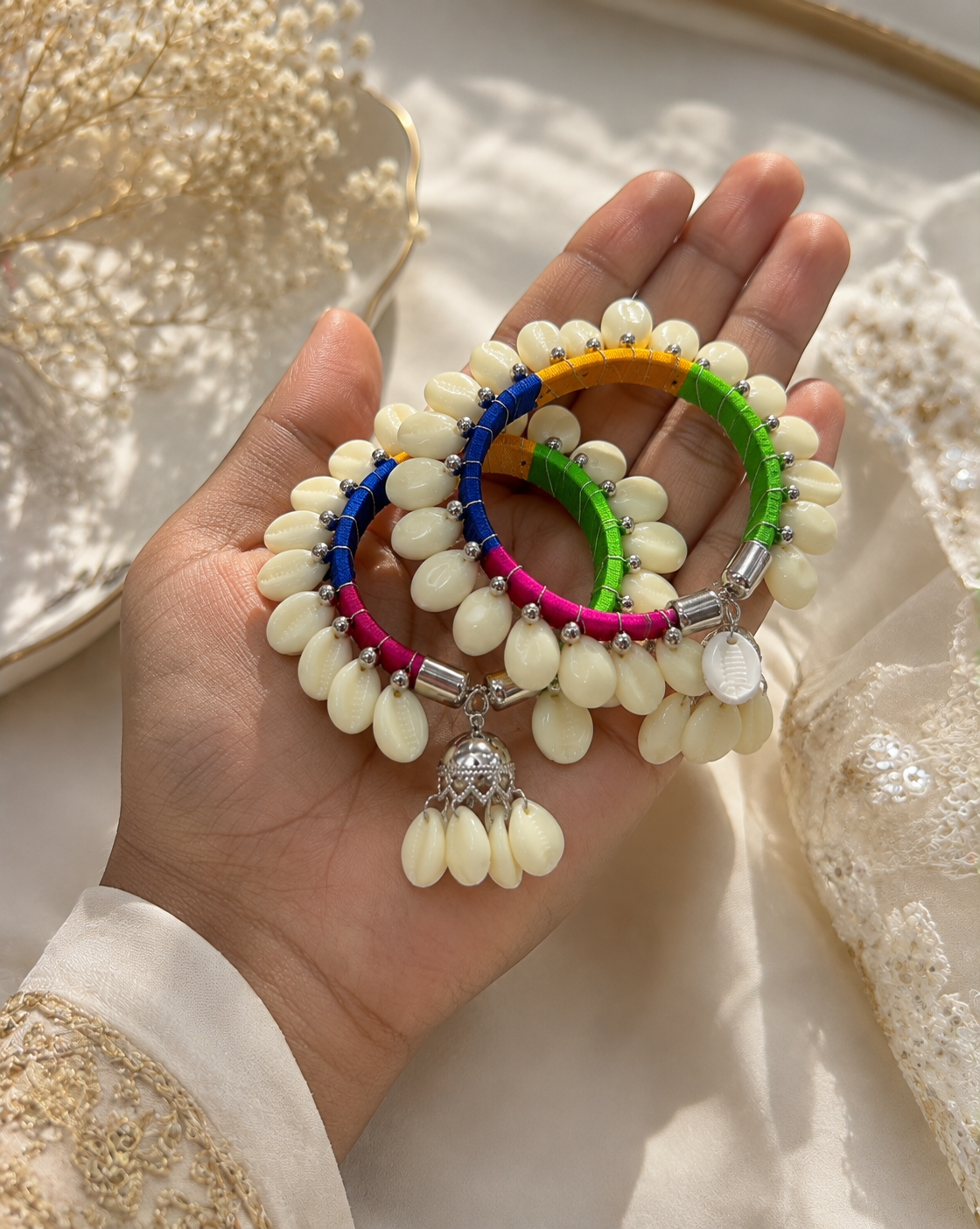 Multi color Navratri Kodi Kada ( Set of 2 )