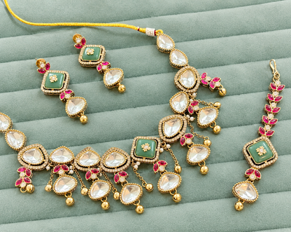 Karishma Polki Style Heritage Jewellery Set for Her