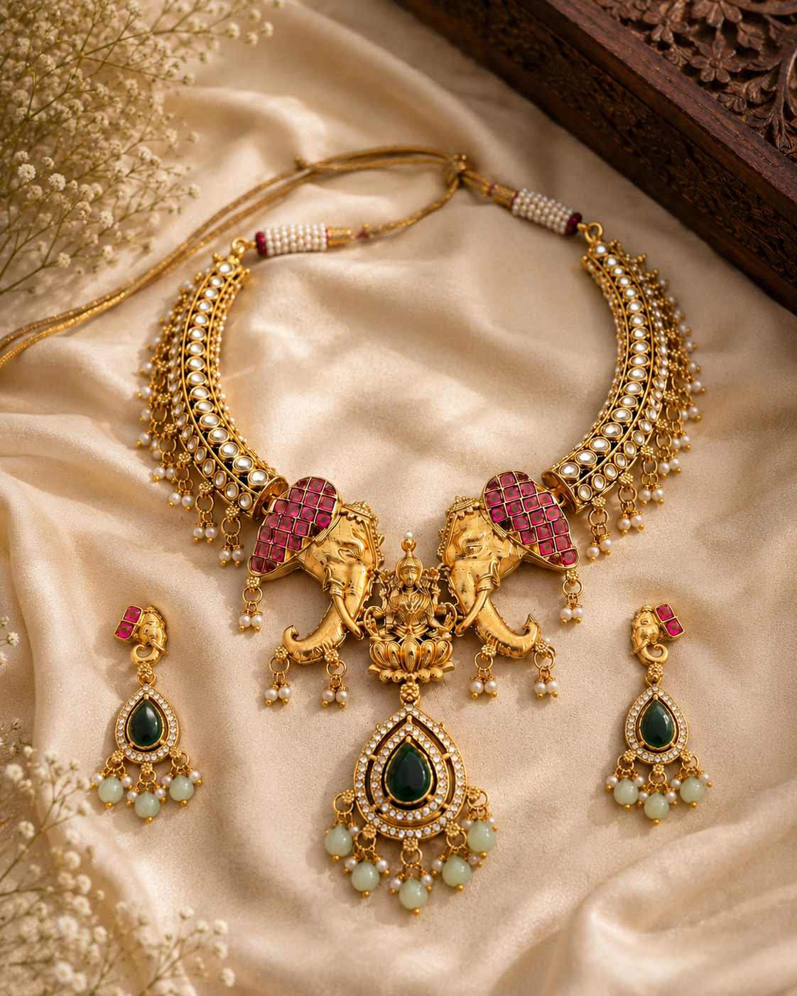 Trending Elephant Motif Jewellery Set