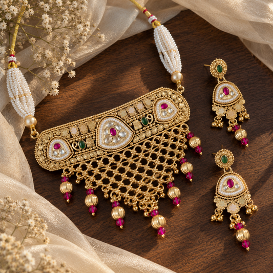 Ojal Copper Jewellery Set