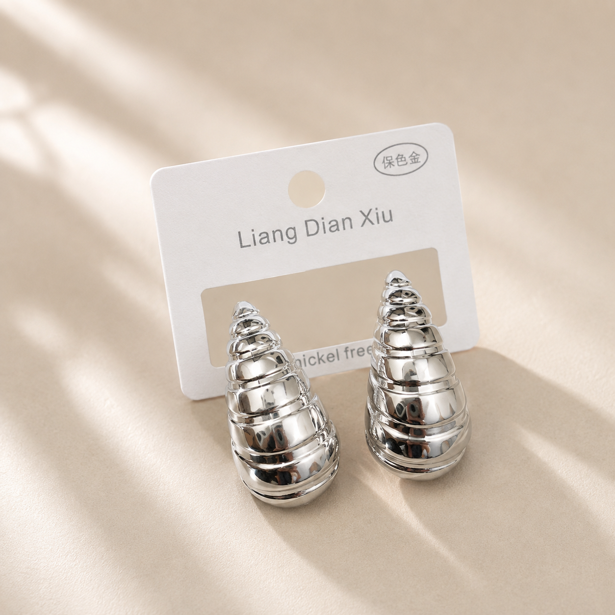 Silver Hoops - Big Size