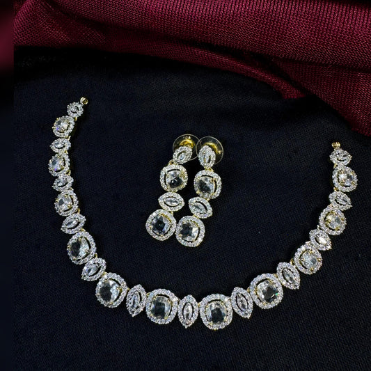 Dual Tone Sleek AD Neckpiece