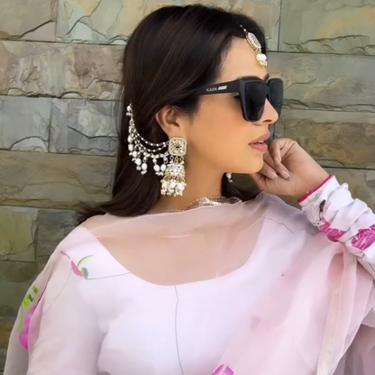 Prisha Mirrowork Earrings Tikka