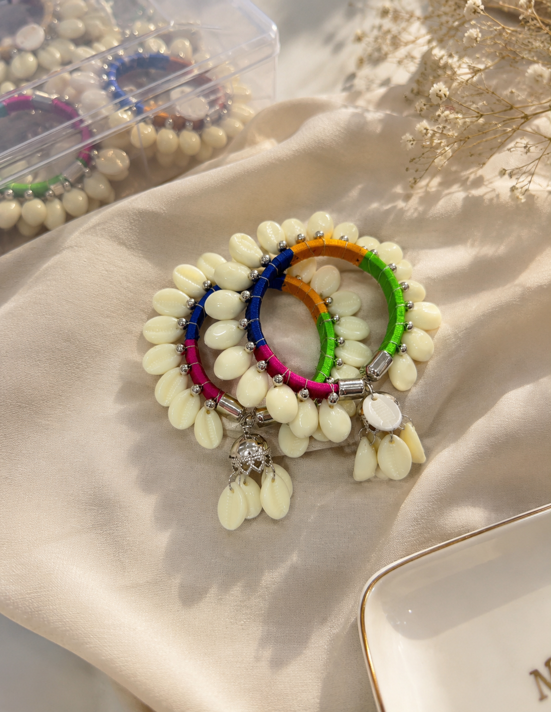 Multi color Navratri Kodi Kada ( Set of 2 )