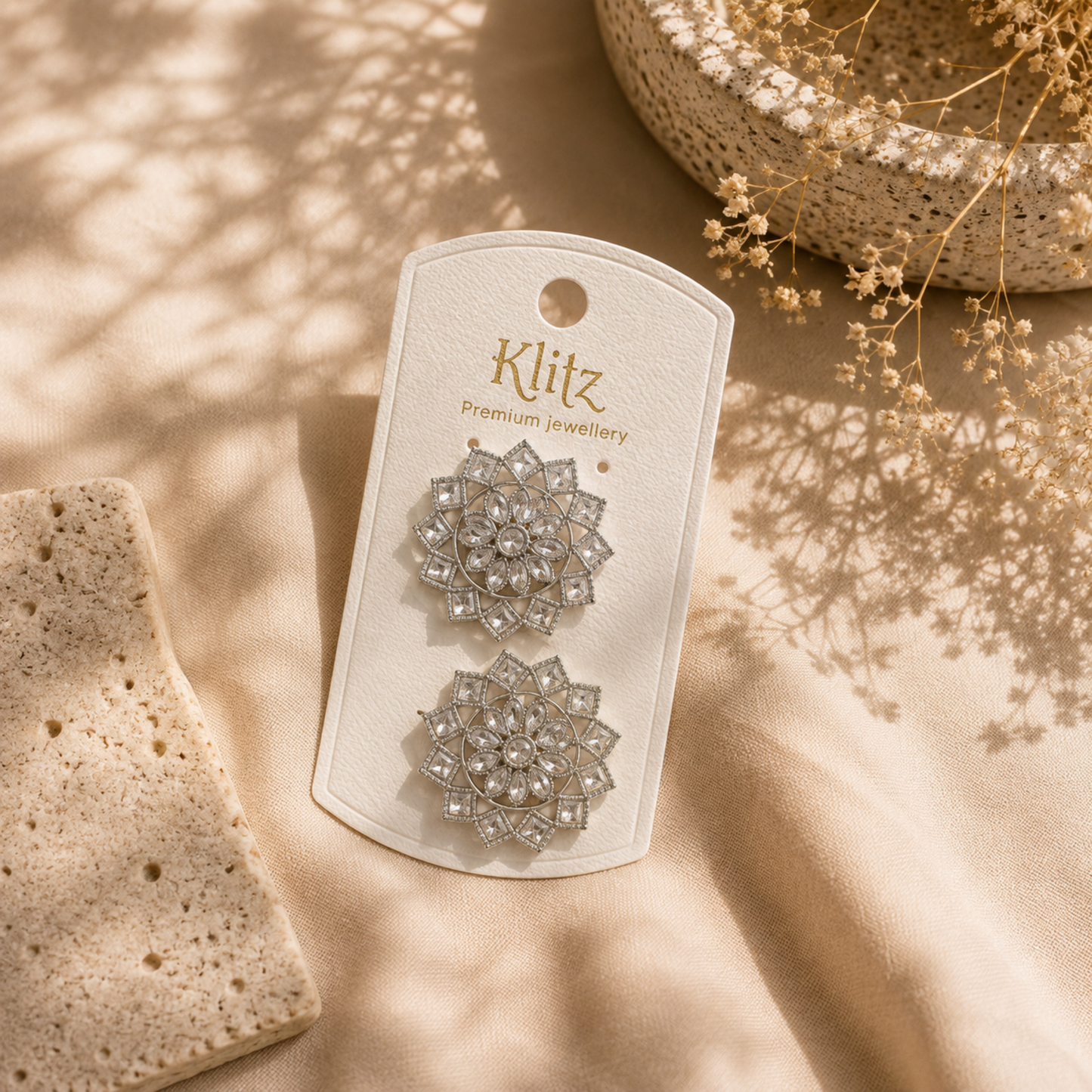 Silver Zircon Studs