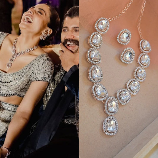 Rashmika Rose Gold Set