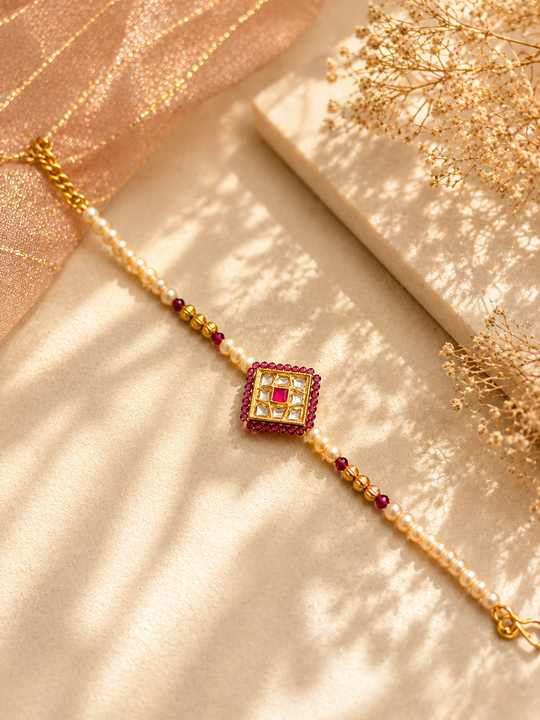 Kundan Rakhi for Him & Her