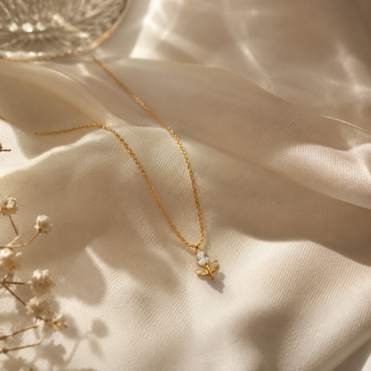 Dainty Tulip Necklace Chain