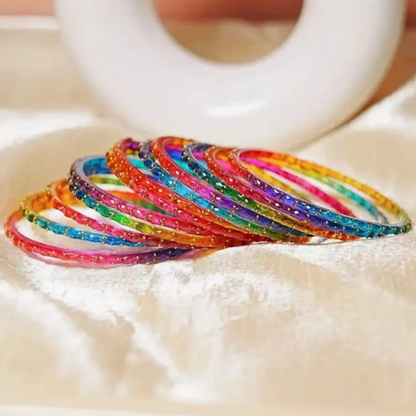 Rain Drop Kashmiri Colorful Bangles