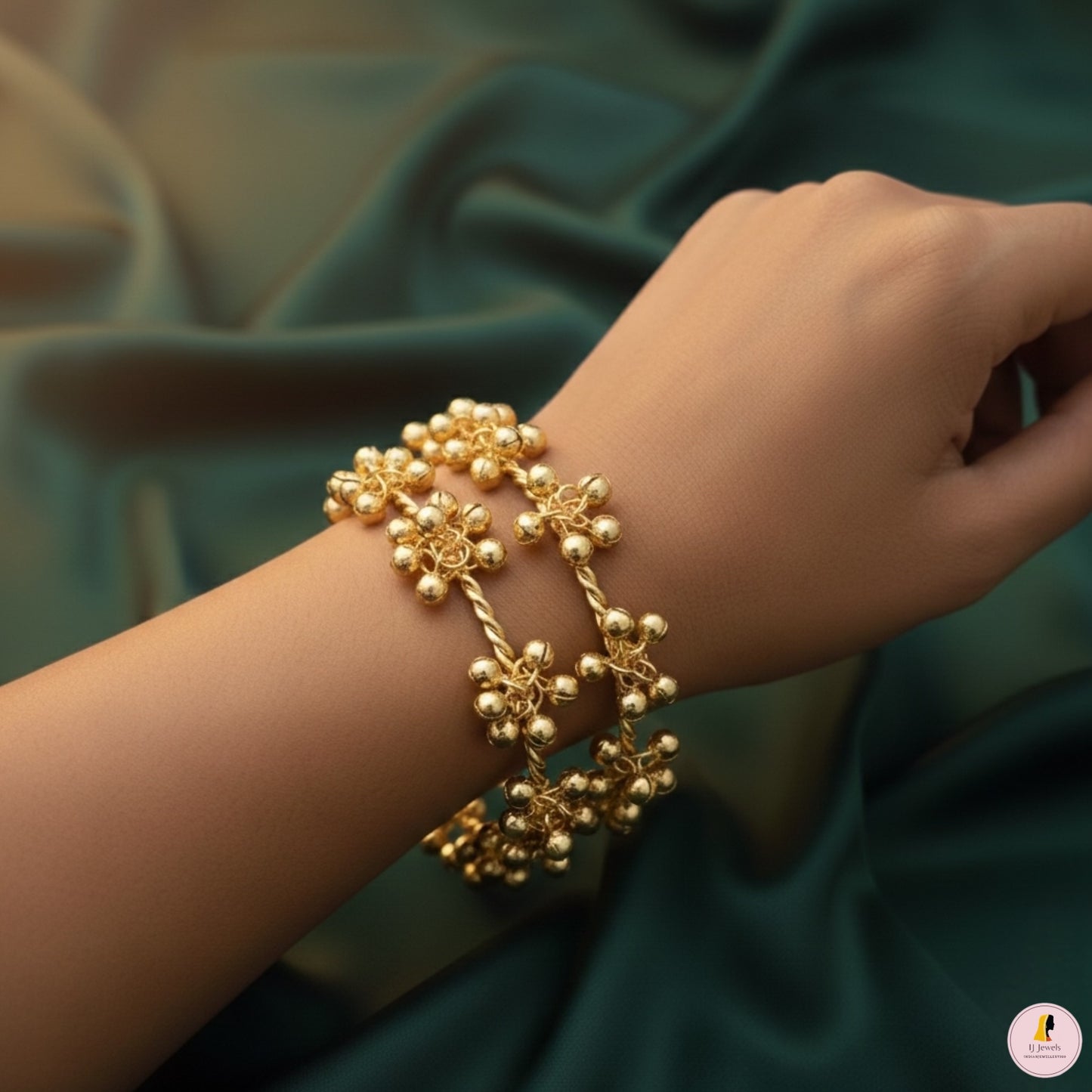 Gold Plated Ghungaroo Bangles