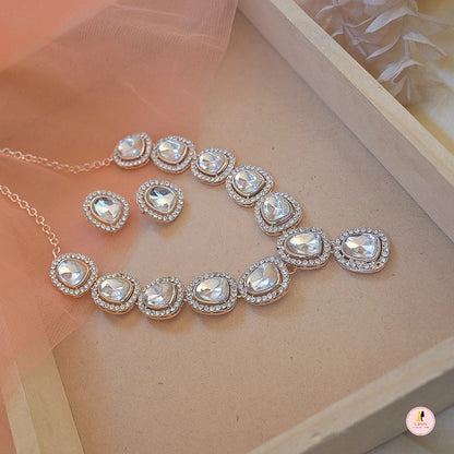 Rashmika Rose Gold Set