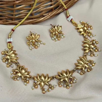 Gold Plated Lotus Set