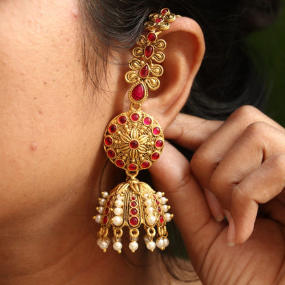 Ritika Copper Sahara Jhumkas