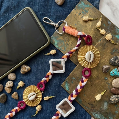 Navratri Mobile Sling - Peach