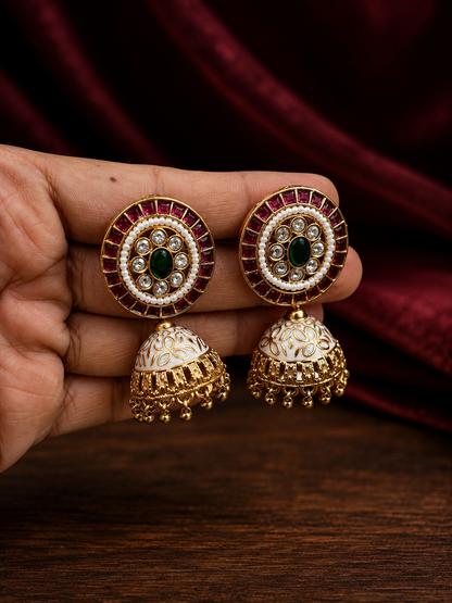 Minnie Rajwadi Heritage Copper Jhumkas