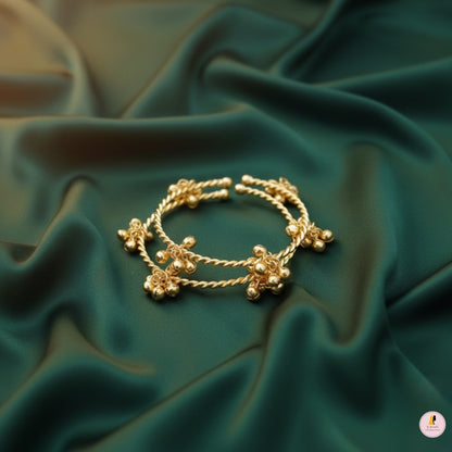 Gold Plated Ghungaroo Bangles