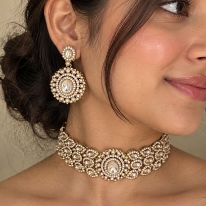 Kriti Antique Polki Style Choker Set