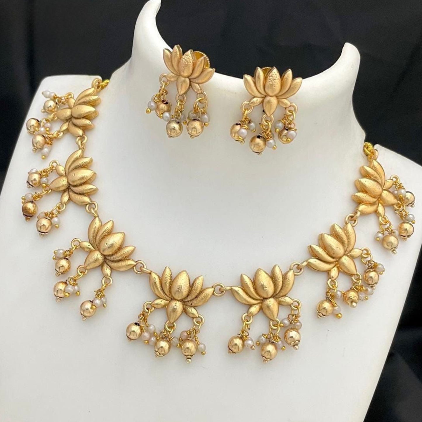 Gold Plated Lotus Set